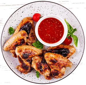 Baked Chicken Wings Asian Tomatoes